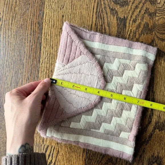 Vintage Handmade Clutch Cream and Pink Coastal Mermaid Seashell - Picture 7 of 8